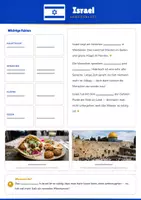 Vorschau - Arbeitsblätter - Steckbrief Israel — Länder und Kontinente entdecken - Seite 1