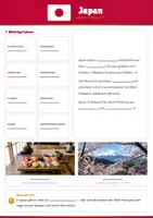 Vorschau - Arbeitsblätter - Steckbrief Japan — Länder und Kontinente entdecken - Seite 1