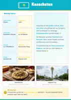 Vorschau - Arbeitsblätter - Steckbrief Kasachstan — Länder und Kontinente entdecken - Deckblatt