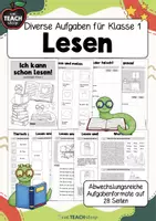 Vorschau - Arbeitsblätter - Deutsch Klasse 1 - Übungen - Paket - Seite 1