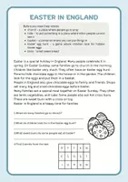 Vorschau - Arbeitsblätter - Reading Comprehension: Easter in England - Seite 1