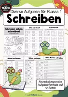 Vorschau - Arbeitsblätter - Deutsch - Schreibübungen - Klasse 1 - Deckblatt
