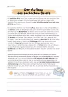 Vorschau - Arbeitsblätter - Der Aufbau des sachlichen Briefs (sachlicher Brief) - Seite 2