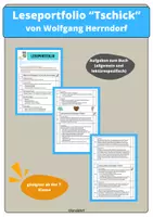 Vorschau - Arbeitsblätter - Leseportfolio zu "Tschick" von Wolfgang Herrndorf - Deckblatt