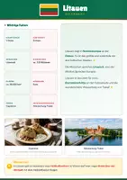 Vorschau - Arbeitsblätter - Steckbrief Litauen — Länder und Kontinente entdecken - Deckblatt