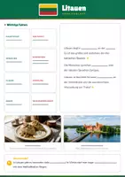 Vorschau - Arbeitsblätter - Steckbrief Litauen — Länder und Kontinente entdecken - Seite 1
