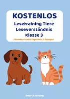Vorschau - Arbeitsblätter - Kostenlos: Lesetraining Tiere – Leseverständnis Klasse 3 - Deckblatt