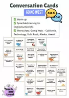 Vorschau - Arbeitsblätter - 🇺🇸 Interactive Tour USA: Midwest, Southwest & West – differenziert + Conversation Cards | Kl. 8 - Deckblatt