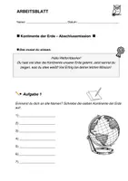 Vorschau - Unterrichtsreihen - Die 7 Kontinente - Abschlussmission - Seite 1