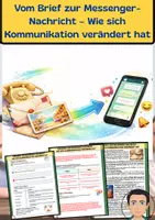 Vorschau - Arbeitsblätter - Vom Brief zur Messenger-Nachricht - Wie sich Kommunikation verändert hat - Deckblatt