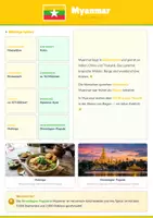 Vorschau - Arbeitsblätter - Steckbrief Myanmar — Länder und Kontinente entdecken - Deckblatt