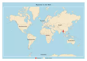 Vorschau - Arbeitsblätter - Steckbrief Myanmar — Länder und Kontinente entdecken - Seite 2