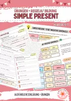 Vorschau - Arbeitsblätter - Simple Present (ausführliche Erklärung + vielfältige Übungen) - Deckblatt
