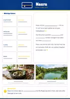 Vorschau - Arbeitsblätter - Steckbrief Nauru — Länder und Kontinente entdecken - Seite 1