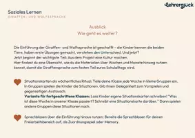 Vorschau - Stundenentwürfe - Soziales Lernen mit der Giraffen- und Wolfssprache (Klasse 1 und 2) - Seite 3