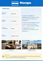 Vorschau - Arbeitsblätter - Steckbrief Nicaragua — Länder und Kontinente entdecken - Deckblatt