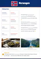 Vorschau - Arbeitsblätter - Steckbrief Norwegen — Länder und Kontinente entdecken - Seite 1