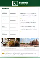 Vorschau - Arbeitsblätter - Steckbrief Pakistan — Länder und Kontinente entdecken - Seite 1
