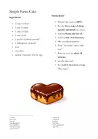 Vorschau - Text - Simple Fanta Cake – Easy English Recipe - Deckblatt