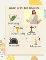 Vorschau - Arbeitsblätter - Lesespur Karwoche mit Lösung - Deckblatt