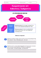 Vorschau - Arbeitsblätter - Konjunktionen mit Presente de Indicativo y Subjuntivo_aunque_mientras_cuando_eigen - Deckblatt