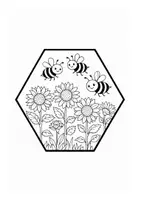 Vorschau - Arbeitsblätter - Gemeinschaftsprojekt Frühling / Sommer Bienenwaben - Seite 3