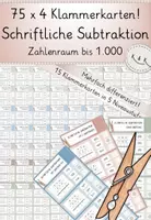 Vorschau - Spiele - Schriftliche Addition + Subtraktion: 150 Klammerkarten!! Differenziert! - Seite 1