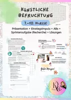 Vorschau - Arbeitsblätter - Künstliche Befruchtung: Insemination, IVF, ICSI - Deckblatt