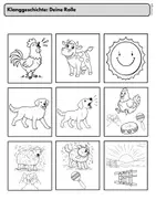 Vorschau - Arbeitsblätter - Klanggeschichte Bauernhof – Musikunterricht Klasse 1 und 2 –Arbeitsblätter, musizieren - Seite 3