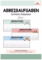 Vorschau - Arbeitsblätter - Schriftliche Multiplikation - Abreißaufgaben - Deckblatt