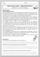 Vorschau - Stundenentwürfe - Irankrieg 2026 Ursachen Gruppenpuzzle Klasse 9/10 - Seite 2