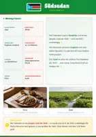 Vorschau - Arbeitsblätter - Steckbrief Südsudan — Länder und Kontinente entdecken - Deckblatt