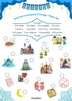 Vorschau - Arbeitsblätter - Découvrir le Ramadan – Vocabulaire et texte - Deckblatt