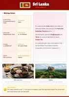 Vorschau - Arbeitsblätter - Steckbrief Sri Lanka — Länder und Kontinente entdecken - Deckblatt