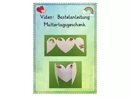 Vorschau - Mal- und Bastelvorlagen - Video Bastelanleitung Muttertagsgeschenk - Deckblatt