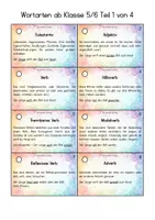 Vorschau - Fördermaterial/Inklusion - Die große Wortartenbibliothek - ab Klasse 5 - Deckblatt