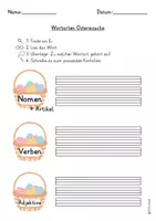 Vorschau - Arbeitsblätter - Wortarten Ostereisuche - Seite 2