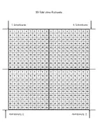 Vorschau - Arbeitsblätter - Mit der 99-Tafel die Welt der Zahlen entdecken: Struktur, Spaß und Lernen leicht gemacht - Seite 1