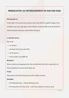 Vorschau - Arbeitsblätter - Das oder dass? Lern- und Übungsheft mit Lösungen - Klasse 4 - Seite 1
