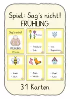 Vorschau - Quiz - Spiel Sag's nicht Frühling - Deckblatt