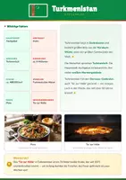 Vorschau - Arbeitsblätter - Steckbrief Turkmenistan — Länder und Kontinente entdecken - Deckblatt