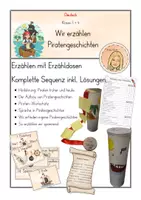 Vorschau - Stundenentwürfe - Erzählen mit Erzähldosen: Piratengeschichten - Deckblatt