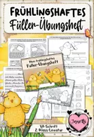 Vorschau - Arbeitsblätter - Füllerführerschein - Frühlingshaftes Übungsheft für Klasse 2 (Vereinfachte Ausgangsschrift / VA) - Deckblatt