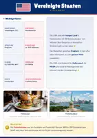 Vorschau - Arbeitsblätter - Steckbrief Vereinigte Staaten — Länder und Kontinente entdecken - Deckblatt