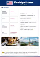 Vorschau - Arbeitsblätter - Steckbrief Vereinigte Staaten — Länder und Kontinente entdecken - Seite 1