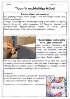 Vorschau - Arbeitsblätter - Nachhaltige Möbel – Tippkarte & didaktische Reserve zur Wohnungseinrichtung (Arbeitslehre Verbraucherbildung) - Seite 2