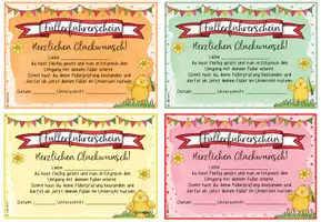 Vorschau - Bildkarten - Füllerführerschein & Füllerdiplom – Frühlingshafte Urkunden für Klasse 2 - Seite 3