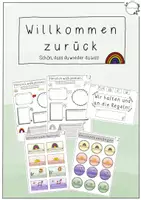Vorschau - Arbeitsblätter - Willkommen zurück - Deckblatt