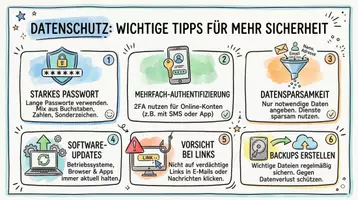 Vorschau - Arbeitsblätter - Lernposter + Arbeitsblätter zum Thema "Datenschutz" + Lösung & MP3 + Mindmap + Infografik - Seite 2