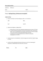 Vorschau - Test - Klassenarbeit: Deutsches Kaiserreich: Reichseinigung, Verfassung, Innenpolitik - Seite 1